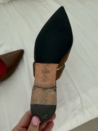 Mules Carolina Herrera Marrones