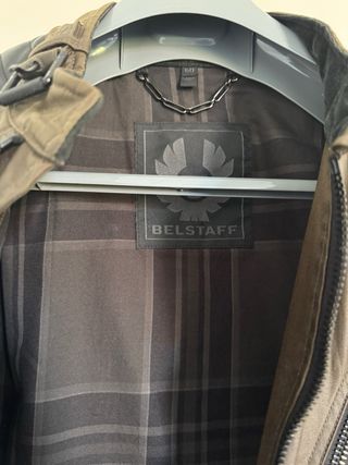 Belstaff Ridgefield Chaqueta Piel y Tela Talla M.