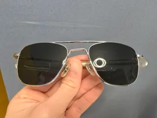 Occhiali da sole Randolph Aviator Argento Nero