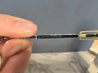 Occhiali da sole Randolph Aviator Argento Nero