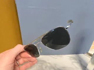 Occhiali da sole Randolph Aviator Argento Nero