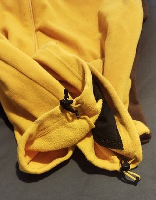 Forro polar Odlo marrón y amarillo