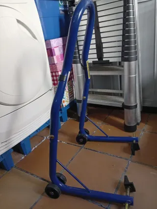 Caballete Moto Profesional Azul