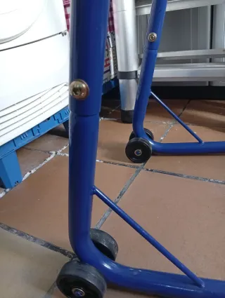 Caballete Moto Profesional Azul