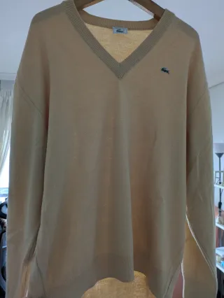 Jersey Lacoste Beige Punto V