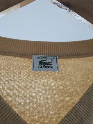 Jersey Lacoste Beige Punto V