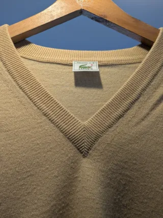 Jersey Lacoste Beige Punto V