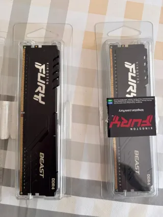 2x 8GB DDR4 3200mhz Kingston FURY Beast RAM