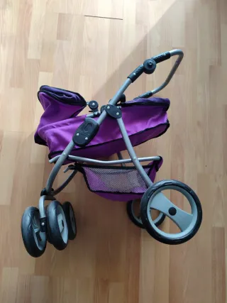 Carrito de muñeca morado