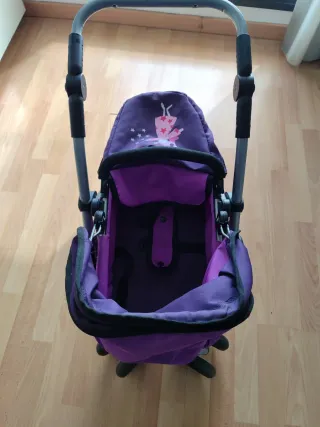 Carrito de muñeca morado