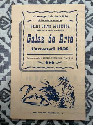 PROGRAMA TOROS EN CÁDIZ 1956 – CORPUS CHRISTI