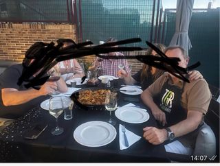 Mesa exterior terraza gratis  y 6 sillas de jardín