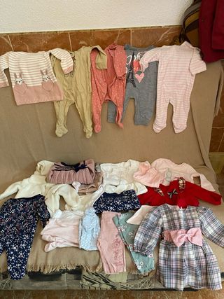 Lote Ropa Bebé Niña 0-3 Meses