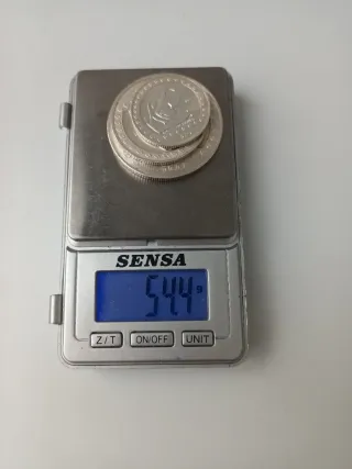 3 Monedas Plata Guerrero Águila