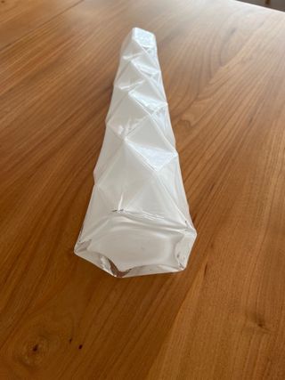 Jarrón Zara Home cristal blanco