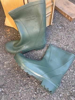 Botas de goma verdes