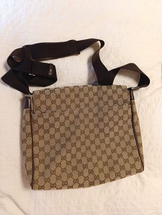 Bandolera Gucci Beige/Marrón Unisex