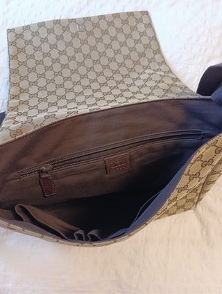 Bandolera Gucci Beige/Marrón Unisex