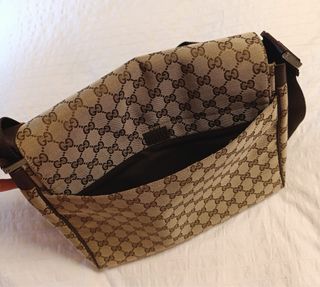 Bandolera Gucci Beige/Marrón Unisex