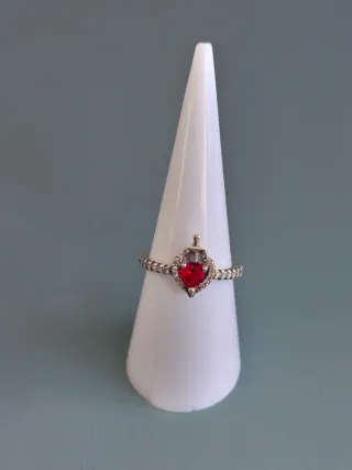 Anillo Pandora Corazón y Espada