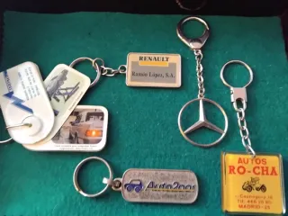 Lote Llaveros Antiguos Coches Colección