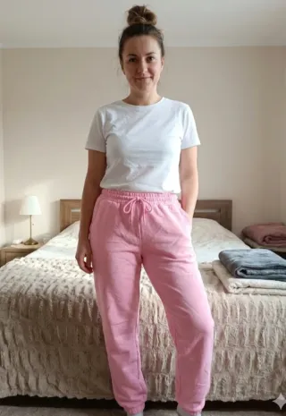 Pantalón de chándal rosa