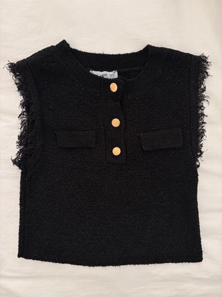 Top Mango Negro Talla XS 1 puesta