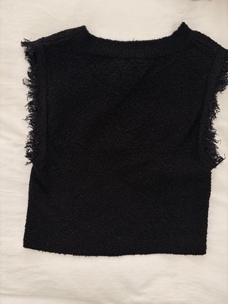 Top Mango Negro Talla XS 1 puesta