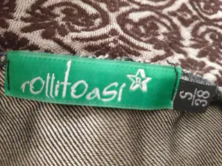 Falda tejana con detalles marrones