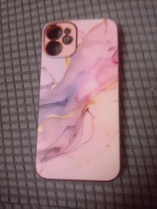 Funda iPhone 12 mini mármol rosa