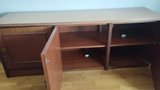 Mueble bajo 3 cuerpos madera