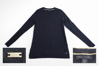 Camiseta Tommy Hilfiger Manga Larga Azul Talla S