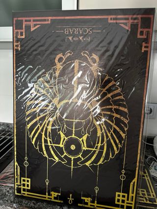 Cuadros Místicos Ankh Negro y Dorado