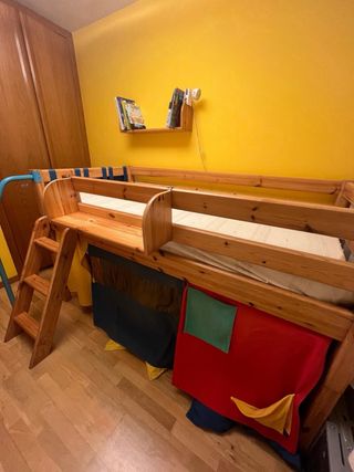 Litera Flexa con Cabaña y almacenamiento