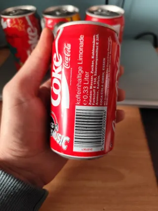 Lote 4 latas Coca-Cola Colección