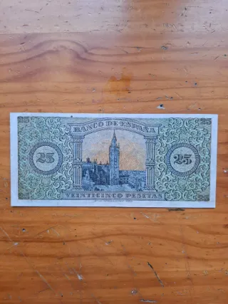 Billete 25 Pesetas Banco de España 1938