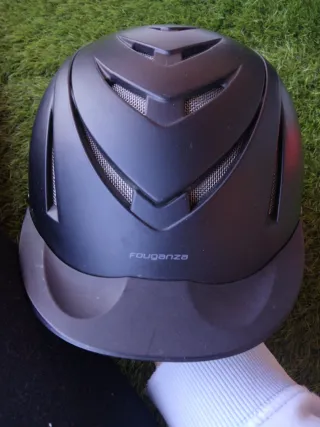 Casco de equitación negro