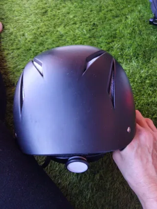 Casco de equitación negro