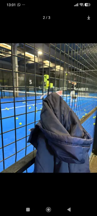 Percha para pista de pádel