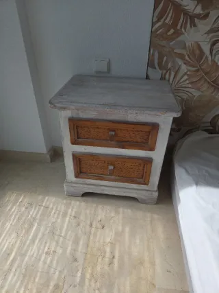 Mesitas rústicas madera maciza