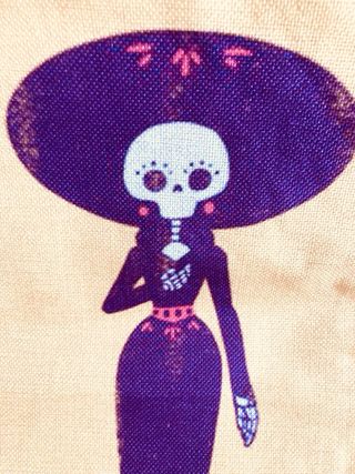 Lote 3 fundas cojín calavera morado