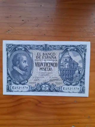 Billete 25 Pesetas Banco de España 1940