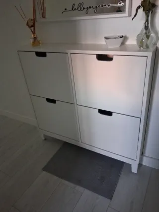 Mueble zapatero blanco