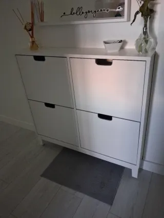 Mueble zapatero blanco