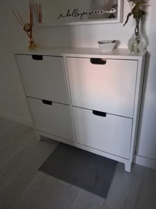 Mueble zapatero blanco
