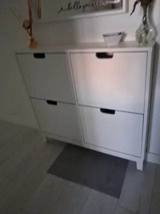 Mueble zapatero blanco