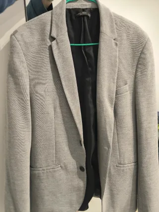 Americana Zara Gris Claro