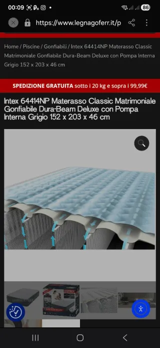 Colchão Insuflável Intex Dura-Beam Deluxe