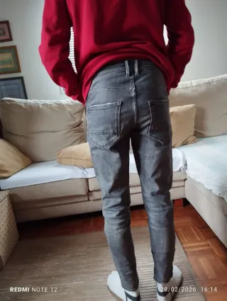 2 Pantalones Zara T29 Gris