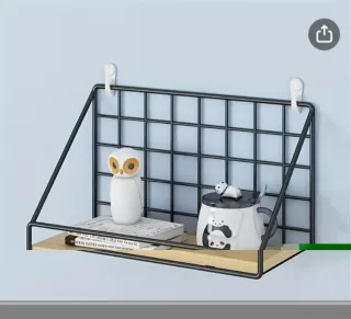 Estanterías pared metálicas y madera sin agujeros